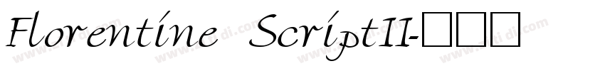 Florentine ScriptII字体转换